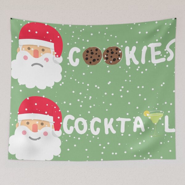 Item preview, No Cookies Just Cocktails Santa Snow designed and sold by quirky-artistry.