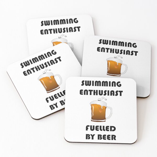 Item preview, SWIMMING ENTHUSIAST FUELLED BY BEER designed and sold by DomGDesign.