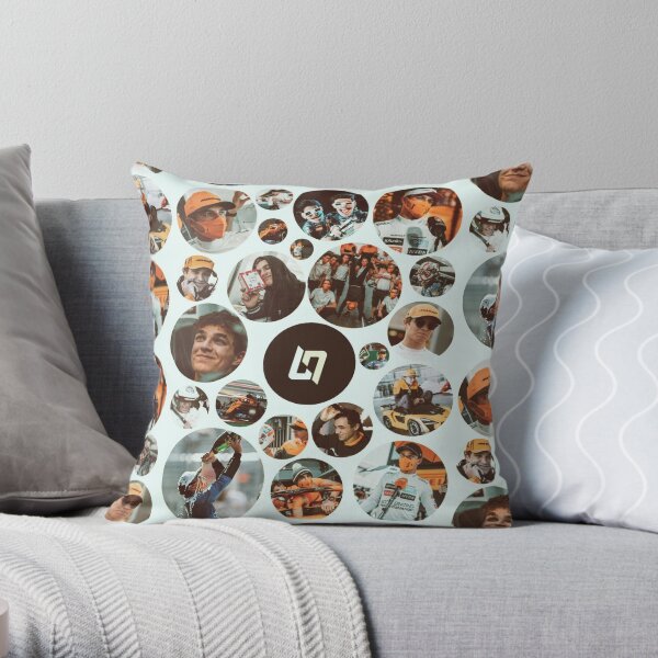 lando Norris collage saison 2020 Coussin