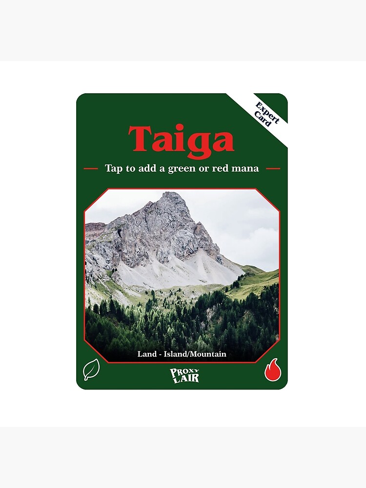 Kopie von MTG - D&D - Taiga - Dual Land - Red/Green - Proxy Lair