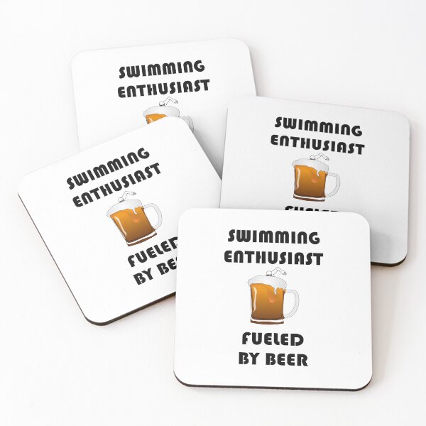 Item preview, SWIMMING ENTHUSIAST FUELED BY BEER designed and sold by DomGDesign.