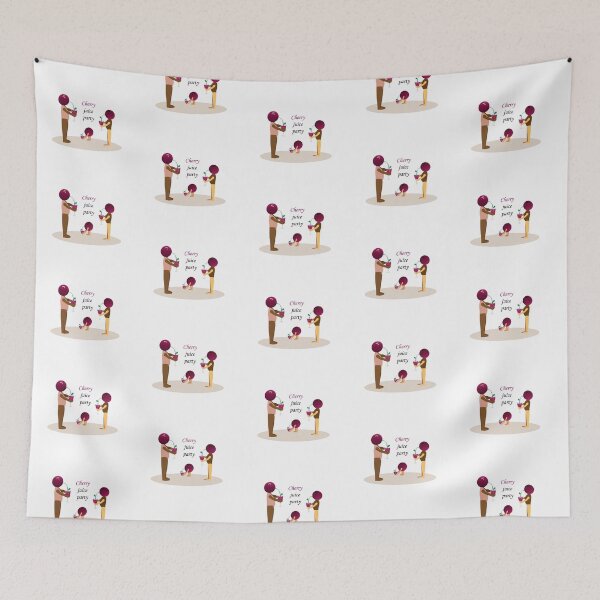 Item preview, Cherry juice party- cute and funny cartoon designed and sold by BayanDU.