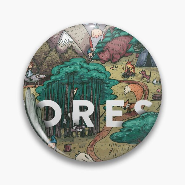 Item preview, Detailed Colorful Vector Illustration Secret Life Fairy Tale Forest With Animals Birds Plants Fantasy Creatures designed and sold by Peekonet.