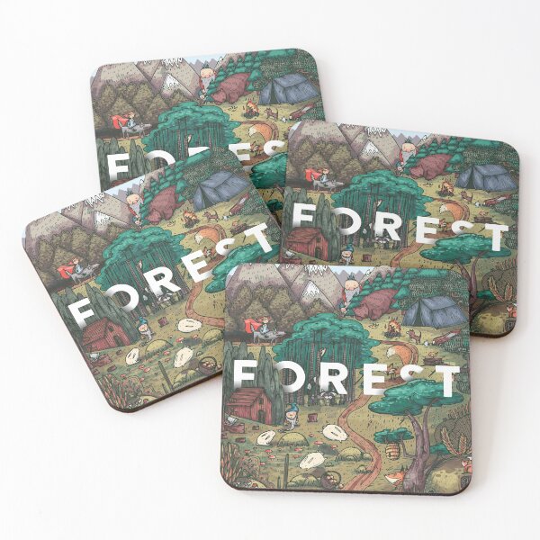 Item preview, Detailed Colorful Vector Illustration Secret Life Fairy Tale Forest With Animals Birds Plants Fantasy Creatures designed and sold by Peekonet.