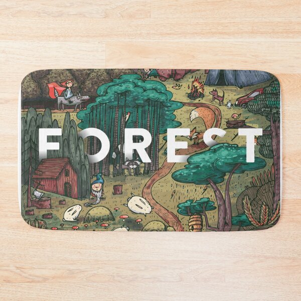Item preview, Detailed Colorful Vector Illustration Secret Life Fairy Tale Forest With Animals Birds Plants Fantasy Creatures designed and sold by Peekonet.