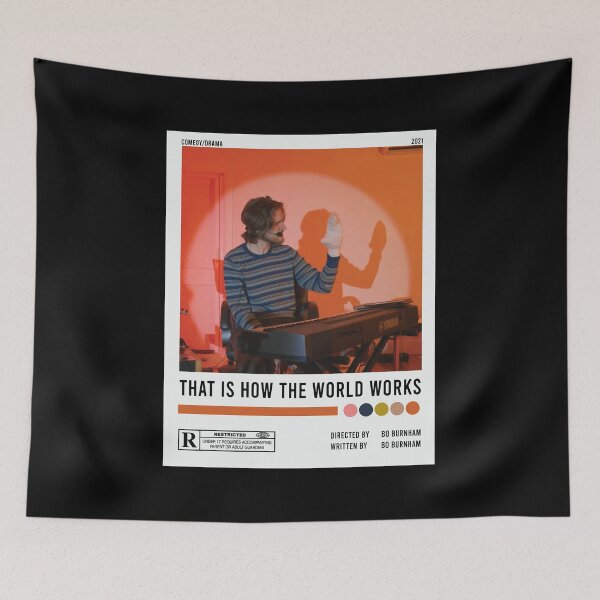 Item preview, Bo Burnham Inside That is How the World Works Socko Indie Aesthetic Poster designed and sold by BoBurnhamMusic.