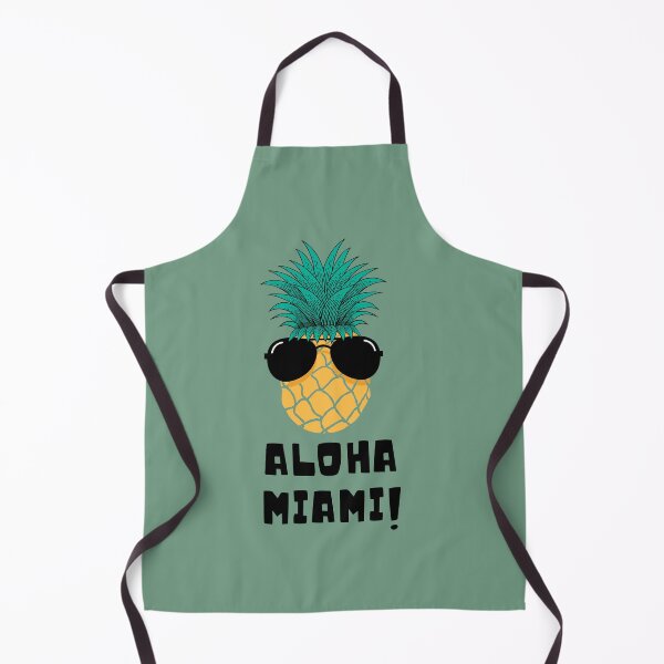 Item preview, Hawaiian Pineapple Wearing Sun Glassess Saying Aloha Miami designed and sold by catchyology.