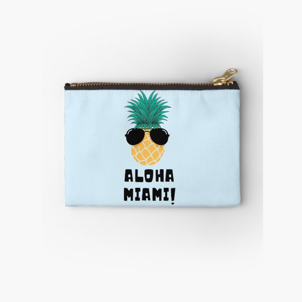 Item preview, Hawaiian Pineapple Wearing Sun Glassess Saying Aloha Miami designed and sold by catchyology.