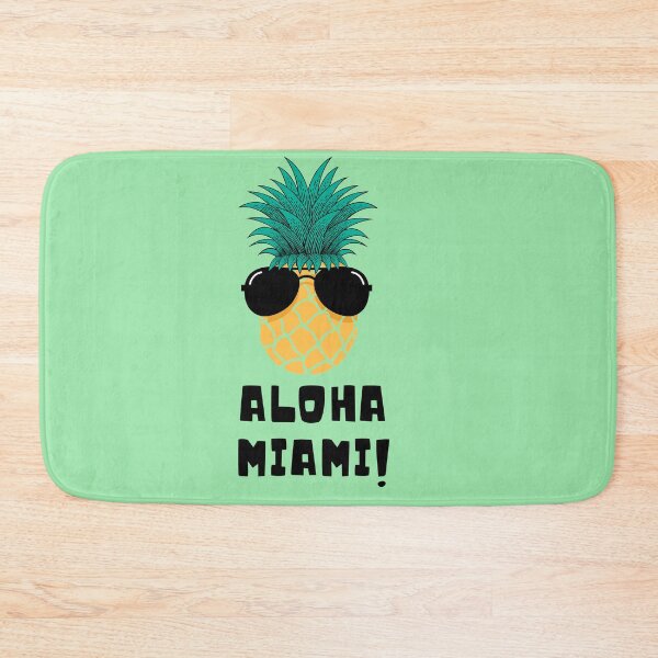 Item preview, Hawaiian Pineapple Wearing Sun Glassess Saying Aloha Miami designed and sold by catchyology.