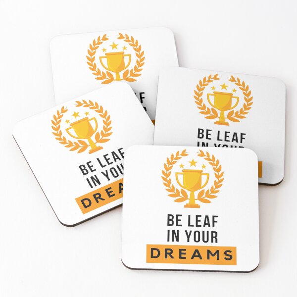 Item preview, Be Leaf in Yourself Gold Trophy - Motivational Quotes - Funny designed and sold by josagallery.