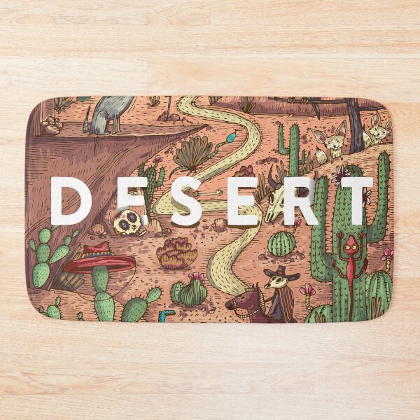 Item preview, Detailed Colorful Vector Illustration Wild Life Desert with Animals Birds Plants designed and sold by Peekonet.