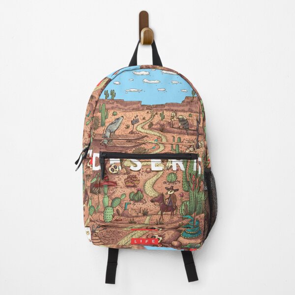 Item preview, Detailed Colorful Vector Illustration Wild Life Desert with Animals Birds Plants designed and sold by Peekonet.