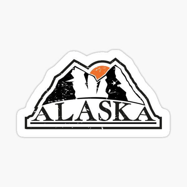 Alaska mountains Sticker
