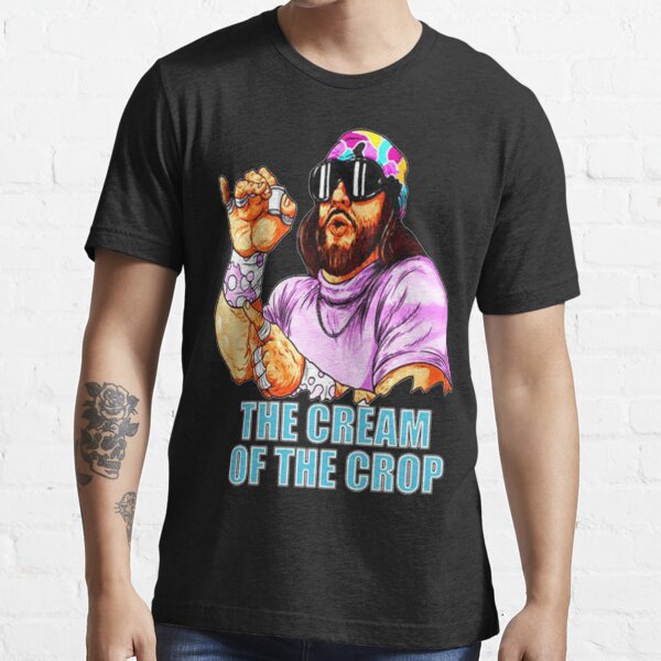 macho man t shirt purple