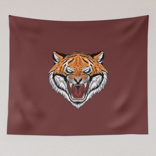 Item preview, Tiger head  designed and sold by Purplepugprints.