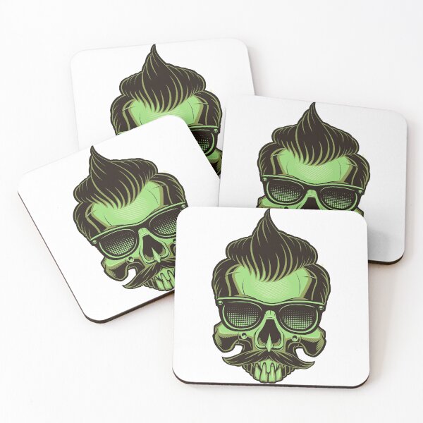 Item preview, Hipster Skull - Feijoa designed and sold by artorno.
