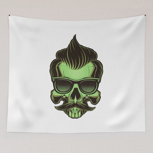 Item preview, Hipster Skull - Feijoa designed and sold by artorno.