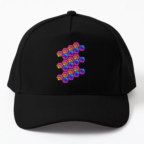 Hex And PulseChain Crypto Logo Design PLS Pulse Baseball Cap