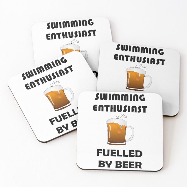 Item preview, SWIMMING ENTHUSIAST FUELLED BY BEER designed and sold by DomGDesign.