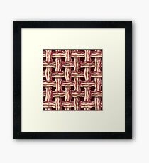 Waffle Bacon Design Framed Print