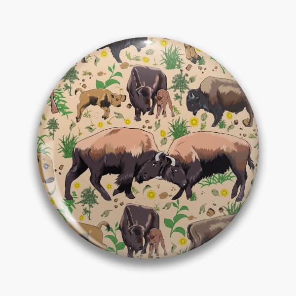 Item preview, Cute American bison designed and sold by PawsoMania.
