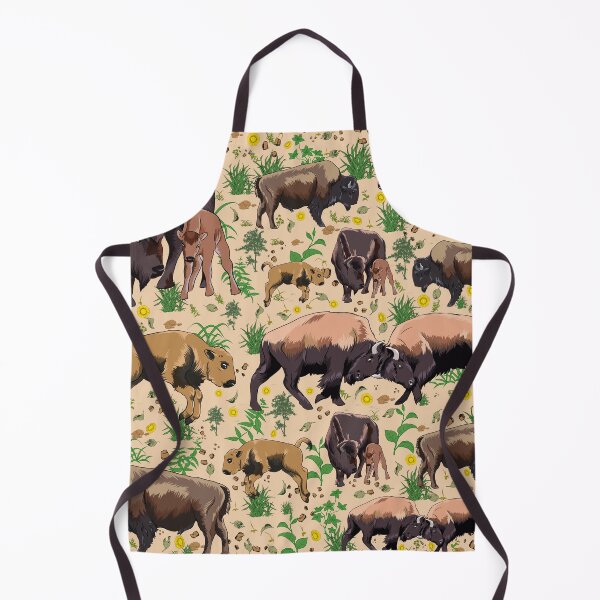Aperçu de l'œuvre Bison américain mignon créée et vendue par PawsoMania.