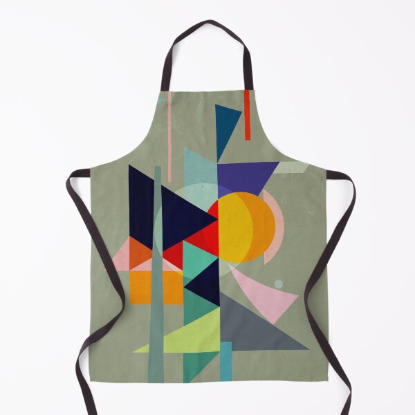 Item preview, Abstract composition - inspired by cubism, green designed and sold by korasi.