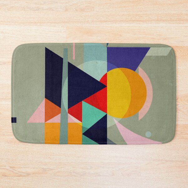 Item preview, Abstract composition - inspired by cubism, green  designed and sold by korasi.