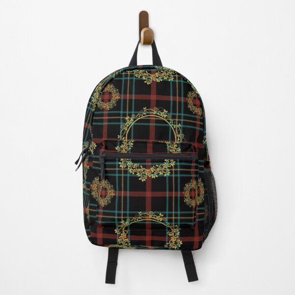 Item preview, Black Noire Plaid Fusion: Golden Wreath & Filigree Heritage designed and sold by Art-PraveenRai.