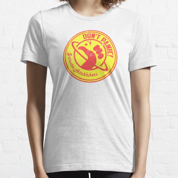 Galactic Hitchhikers Red and Gold Essential T-Shirt