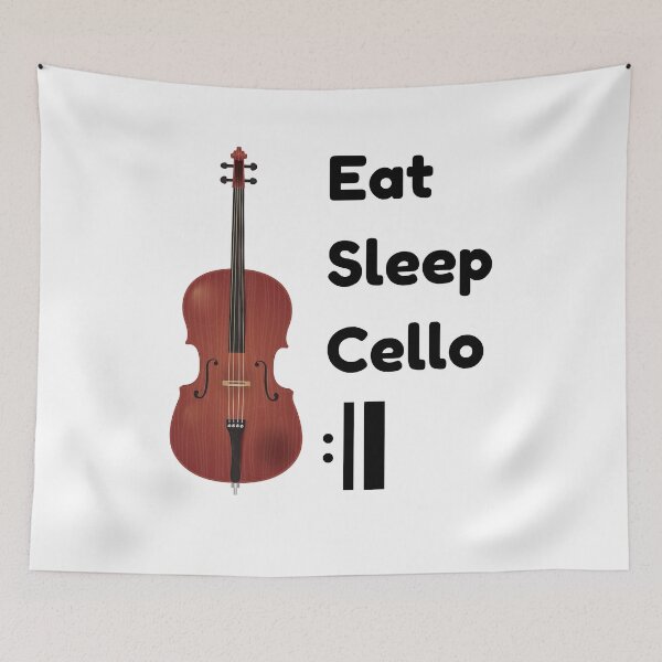 Item preview, Eat Sleep Cello Repeat designed and sold by choceclairs.