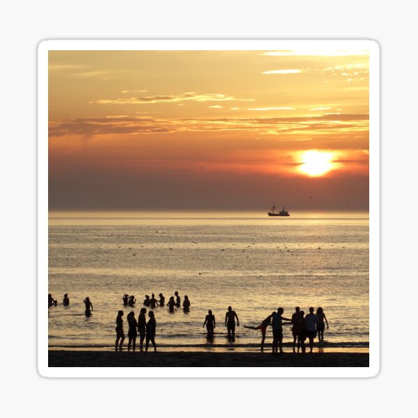 Sunset Texel Sticker