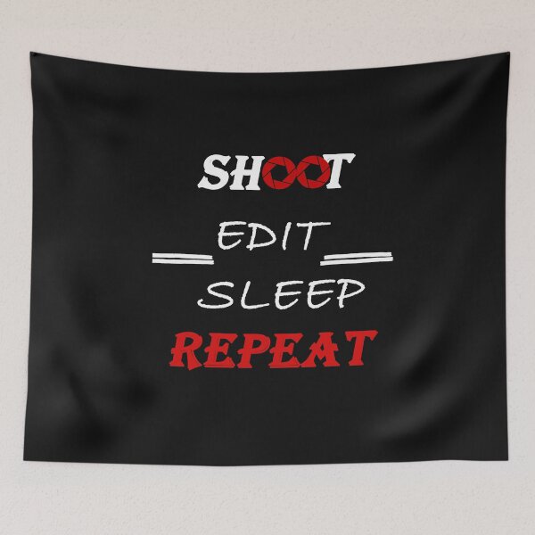 Item preview, Shoot edit sleep repeat: funny Gift idea for photographers & siblings designed and sold by dorento07.