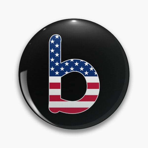 Artikelvorschau, Buchstabe b Kleinbuchstaben Alphabet amerikanische Flagge b Geschenk entworfen und verkauft von Shariss.