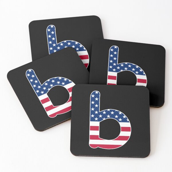 Item preview, Letter b Lower Case Alphabet American Flag b Gift designed and sold by Shariss.