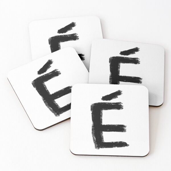 Item preview, E Acute Accent for Francophile or French Teacher designed and sold by badlydrawnbabe.