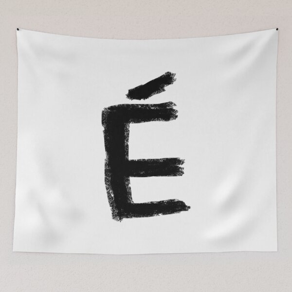Item preview, E Acute Accent for Francophile or French Teacher designed and sold by badlydrawnbabe.