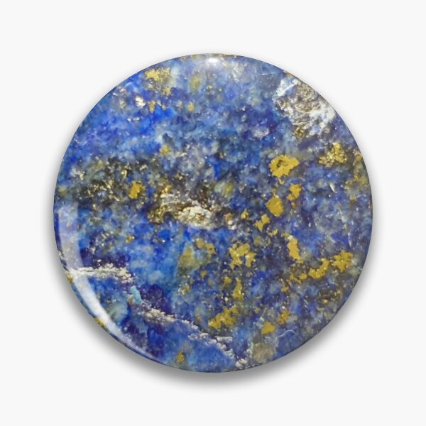 Item preview, Blue Lapis Lazuli stone. Close up geology photography designed and sold by empowercrystals.