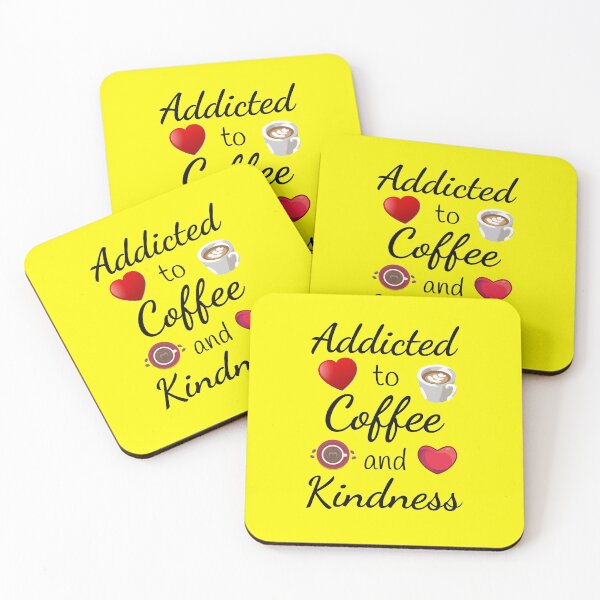 Item preview, Coffee Lover - Addicted to coffee and kindness designed and sold by JinkerCreations.