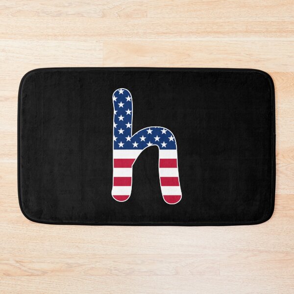 Artikelvorschau, Buchstabe h Kleinbuchstaben Alphabet amerikanische Flagge h Geschenk entworfen und verkauft von Shariss.