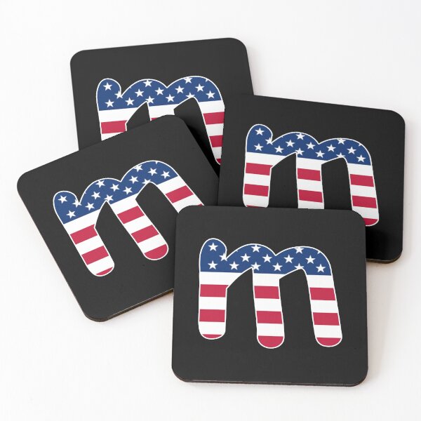 Item preview, Letter m Lower Case Alphabet American Flag m Gift designed and sold by Shariss.