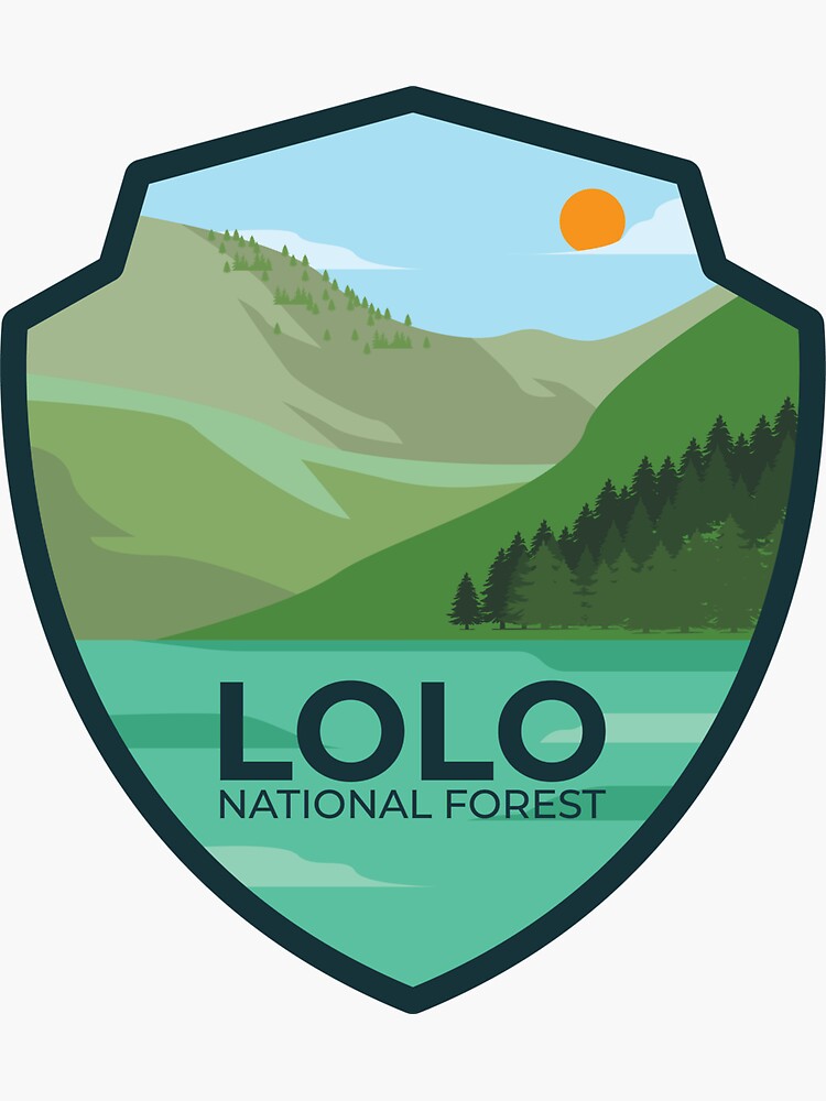 "Lolo National Forest" Sticker for Sale by parkland Redbubble