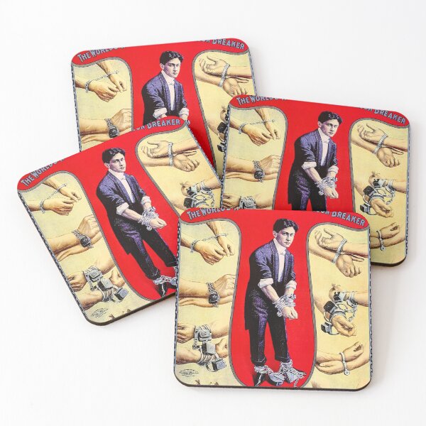 Item preview, Houdini vintage magic poster designed and sold by Vintage Designs +.