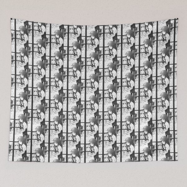 Item preview, When they cry higurashi no naku koro ni sotsu drawing black and white designed and sold by not4fantasy.