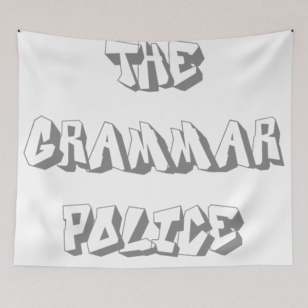 Item preview, grammar police designed and sold by LPDesignsUK.