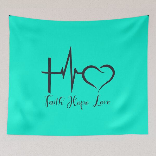 Item preview, Faith Hope Love - (with Cross, Heartbeat & Heart - Representing)  designed and sold by guitarkel.