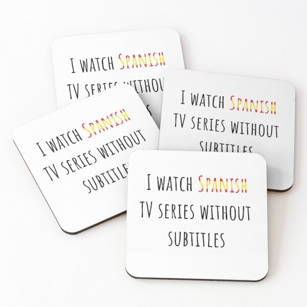 Item preview, I watch Spanish TV series without subtitles designed and sold by AnnaRuz.