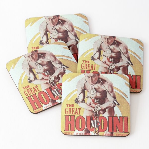Item preview, Vintage Houdini Magic Poster designed and sold by Vintage Designs +.