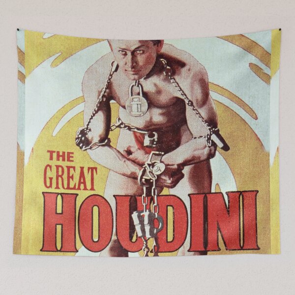 Item preview, Vintage Houdini Magic Poster designed and sold by Vintage Designs +.
