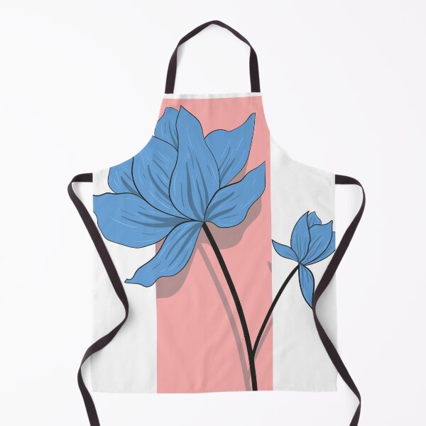 Item preview, Blue flower vector with pink background designed and sold by Aziramada.